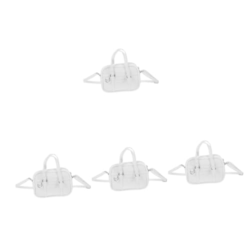 ifundom 4 Stück Puppenrucksack puppentasche Tragetasche für Puppen Handtaschen alle Puppenhauszubehör Mini-Hauspuppen-Umhängetasche Simulationspuppe Schultertaschen Requisiten Modell von ifundom