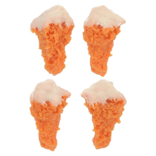 ifundom 4 Stück Realistisches Fried Chicken Modell Lebensechte Fake Food Requisiten für Fotografie, Küchendekor und Partydekorationen Faux Food Display für Restaurants ifundom 4 Stück Realistisches Fried Chicken Modell Lebensechte Fake Food Requisiten für Fotografie, Küchendekor und Partydekorationen Faux Food Display für Restaurants von ifundom