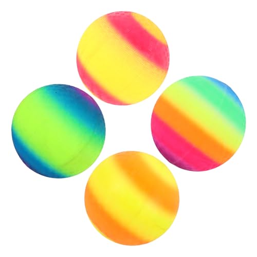 ifundom 4 Stück Regenbogen-Pat-Ball Spielbälle für Sprungball für zu Hause Kickbälle für pädagogischer Klopfball buntes Ballspielzeug Bildungsball Spielplatzbälle PVC ifundom 4 Stück Regenbogen-Pat-Ball Spielbälle für Sprungball für zu Hause Kickbälle für pädagogischer Klopfball buntes Ballspielzeug Bildungsball Spielplatzbälle PVC von ifundom