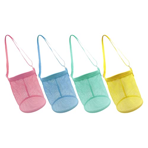 ifundom 4 Stück Rucksack leichte Strandtasche Kinderspielzeug umhängetasche Handtasche mesh Bag Muschelsammelbeutel für Netzbeutel zum Sammeln von Muscheln Schleife ifundom 4 Stück Rucksack leichte Strandtasche Kinderspielzeug umhängetasche Handtasche mesh Bag Muschelsammelbeutel für Netzbeutel zum Sammeln von Muscheln Schleife von ifundom