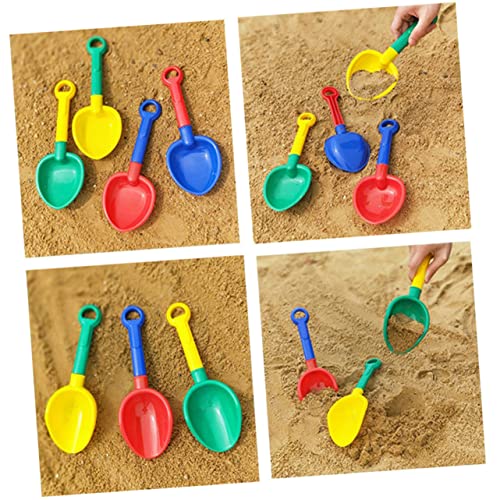ifundom 4 Stück Sandschaufel Schaufel Strandspielzeug Sandspielzeug Leichte Helle Farbe Für Kinder (gelb, Rot, Grün, Blau) von ifundom