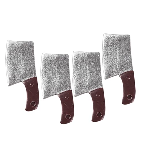 ifundom 4 Stück Simulation Küchenmesser Küchenmesser Modelle Küchenutensilien Miniatur Küchenschneider Utensilien Mini Cutter Modell Rollenspiel Mini Cutter Mini Cutter von ifundom