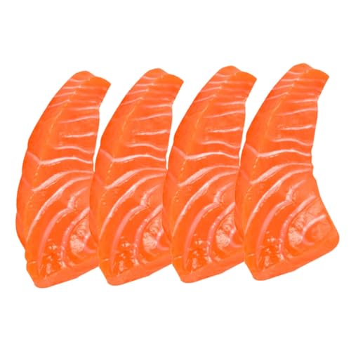 ifundom 4 Stück Simulation Lachs Restaurant-Fake-Food gefälschter Lachs im Restaurant küchendekoration küchendeco Modelle gefälschtes Essen Lachsfuttermodell Desktop-Lachs-Ornamente Sushi ifundom 4 Stück Simulation Lachs Restaurant-Fake-Food gefälschter Lachs im Restaurant küchendekoration küchendeco Modelle gefälschtes Essen Lachsfuttermodell Desktop-Lachs-Ornamente Sushi von ifundom