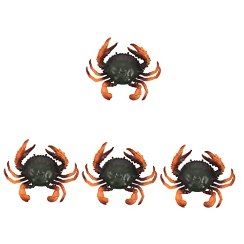 ifundom 4 Stück Simulationskrabbenmodell Kinderspielzeug Mini-Spielzeug Krabbenfiguren Spielzeuge Modelle kreative krabbe entzückende Simulationskrabbe Brot schmücken Blaue Krabbe Plastik von ifundom