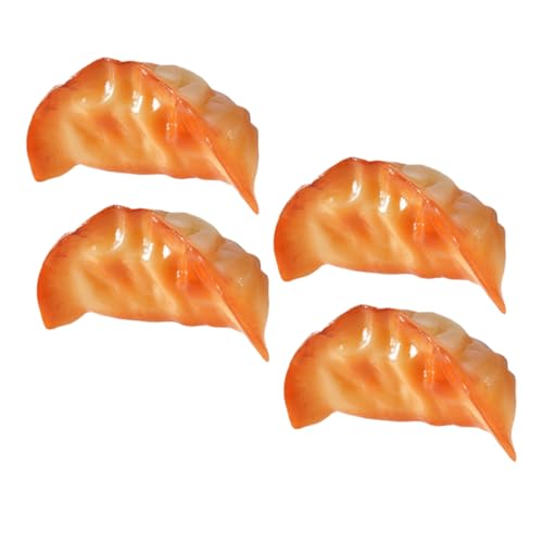 ifundom 4 Stück Simulierte Gebratene Knödel Simulation Knödel Lebensmittel Gefälschtes Spielnetz Buffet Künstliche Falsche Knödel Gebäckpinzette Maschine Küche Knödel von ifundom