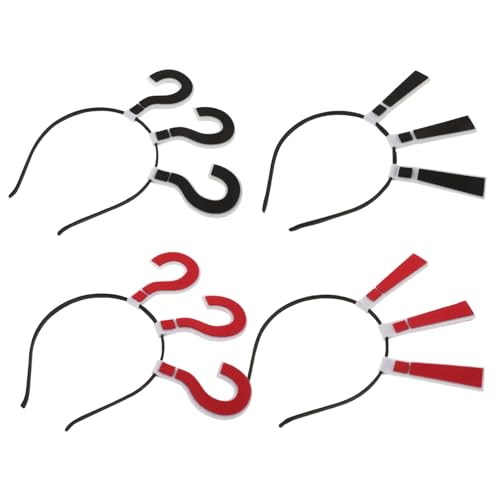 ifundom 4 Stück Stirnband Neuartige Kopfbedeckungen Fragezeichen-kostüm Fragezeichen-haarschmuck Für Teenager Haar-kopfwickel Interessante Dekorative Kopfbedeckung Partyhut Stoff von ifundom