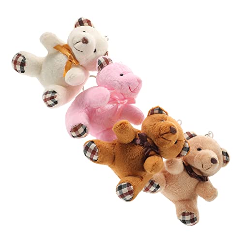 ifundom 4 Stück Teddybär-anhänger Schlüsselbund Für Babypuppen Reisespielzeug Puppe Spielzeugauto Krabbelndes Babyspielzeug Weicher Bären-schlüsselanhänger Plüsch ifundom 4 Stück Teddybär-anhänger Schlüsselbund Für Babypuppen Reisespielzeug Puppe Spielzeugauto Krabbelndes Babyspielzeug Weicher Bären-schlüsselanhänger Plüsch von ifundom