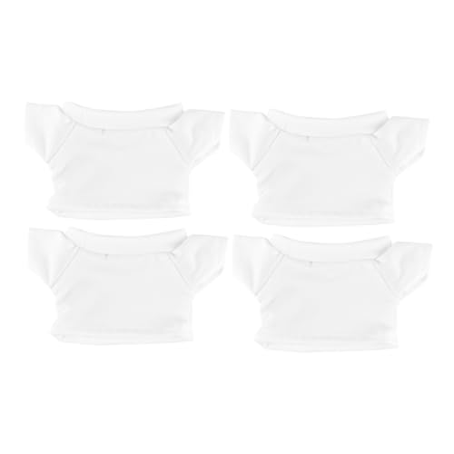 ifundom 4 Stück Teiliges Basic Bären T Shirt für Plüschtiere Weiche Puppenkleidung mit Rundhalsausschnitt Langlebig und Pflegeleicht für Bären Stofftierdekoration ifundom 4 Stück Teiliges Basic Bären T Shirt für Plüschtiere Weiche Puppenkleidung mit Rundhalsausschnitt Langlebig und Pflegeleicht für Bären Stofftierdekoration von ifundom