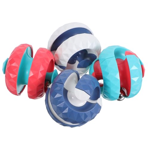 ifundom 4 Stück Teiliges Drehbare Puzzle-Ball-spielzeuge zum Stressabbau Präzise Gefertigte Tragbare Fidget-sphären für Büro Reisen und Entspannende Denkspiele für Erwachsene von ifundom