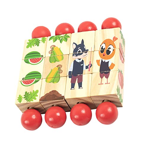ifundom 4 Stück Teiliges Holz Rotationspuzzle für Pädagogisches Kognitiven Fähigkeiten und Motorischen Fähigkeiten für Kleinkinder und Vorschulkinder ifundom 4 Stück Teiliges Holz Rotationspuzzle für Pädagogisches Kognitiven Fähigkeiten und Motorischen Fähigkeiten für Kleinkinder und Vorschulkinder von ifundom