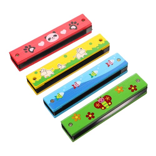 ifundom 4 Stück Teiliges Holzmundharmonika Set Pädagogisches Musikinstrument für Anfänger Ergonomisch Gestaltet Fördert Motorische Fähigkeiten und Rhythmusgefühl für Frühe Musikalische ifundom 4 Stück Teiliges Holzmundharmonika Set Pädagogisches Musikinstrument für Anfänger Ergonomisch Gestaltet Fördert Motorische Fähigkeiten und Rhythmusgefühl für Frühe Musikalische von ifundom