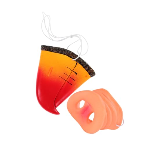 ifundom 4 Stück Teiliges Tierkostüm mit Realistischen Schweine und Papageienschnäbeln Detailgetreue Animal Nose Mask für Halloween Karneval Cosplay und Partydeko für Erwachsene von ifundom
