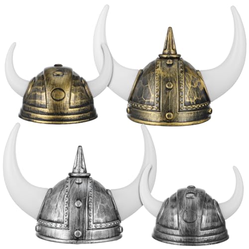 ifundom 4 Stück Teiliges Viking Helm mit Hörnern Mittelalterlicher Kostümhut für Halloween Karneval und Tanzpartys Leicht und Wiederverwendbar für Unvergessliche Feiern ifundom 4 Stück Teiliges Viking Helm mit Hörnern Mittelalterlicher Kostümhut für Halloween Karneval und Tanzpartys Leicht und Wiederverwendbar für Unvergessliche Feiern von ifundom