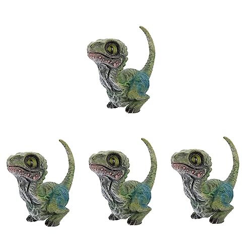 ifundom 4 Stück Velociraptor-Spielzeug Kinderspielzeug Spielzeug für Kinder Spielzeuge Ornament Kleinkind Dinosaurier Kleinkindspielzeug Haushalt schmücken Zubehör Modell Raubvogel Statue von ifundom