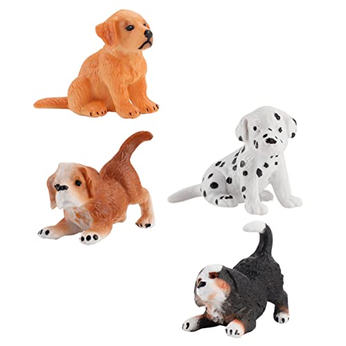 ifundom Simulierte Hund Ornament Welpen Figuren Spielzeug Set Hause Handwerk Dekoration Set Zufällige Stil von ifundom