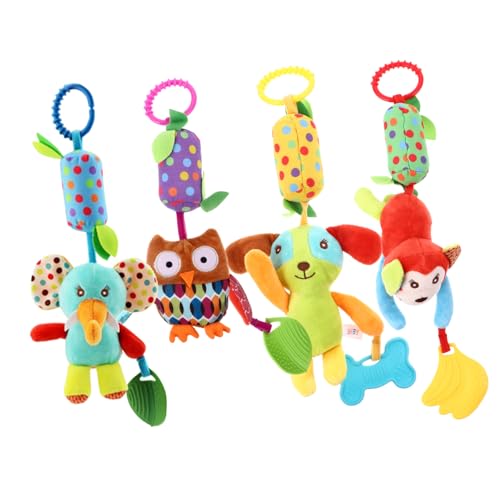 ifundom 4 Stück Windspielbett Zum Aufhängen Babyrassel Sensorisches Greifrassel Bildungsspielzeug Quietschendes Kinderspielzeug Für Kinderbetten Plastik ifundom 4 Stück Windspielbett Zum Aufhängen Babyrassel Sensorisches Greifrassel Bildungsspielzeug Quietschendes Kinderspielzeug Für Kinderbetten Plastik von ifundom