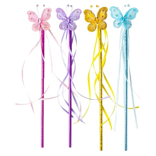 ifundom 4 Stücke Party Schmetterling Fee Zauberstäbe Maskerade Kleid-up Lebendige Fee Zauberstäbe Für Jungen Und Mädchen ifundom 4 Stücke Party Schmetterling Fee Zauberstäbe Maskerade Kleid-up Lebendige Fee Zauberstäbe Für Jungen Und Mädchen von ifundom