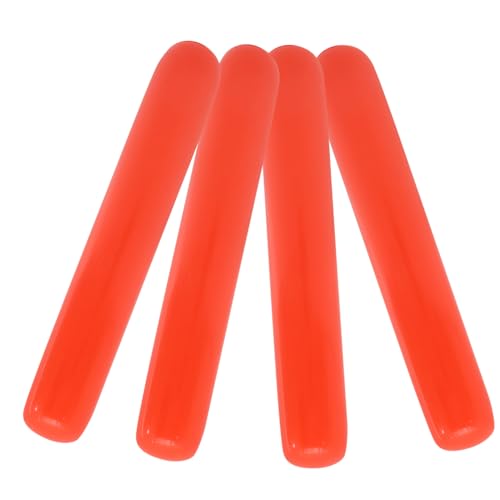 ifundom 4 Stück aufblasbarer Stick für Ballonstäbchen aufblasbarer Pferdestock aufblasbares Party-Jubelstöcke Lärmknüppel aufblasbare Geräuschstäbe Geräuschstock PVC rot von ifundom