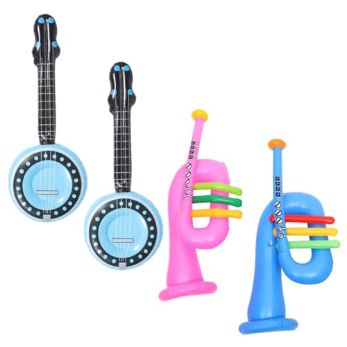 ifundom 4 Stücke Musical Instrument Horn Gitarre Instrumente Nachtclub Party Favors Pool Trommel PVC von ifundom