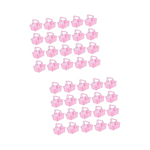 ifundom 40 STK Mini-Einkaufswagen Kinder einkaufskorb kindereinkaufskorb rosa Einkaufswagen Wagen für Kinder Körbe Mädchenspielzeug Puppen-Einkaufskorb Kleiner Einkaufskorb Falten LKW Tier von ifundom