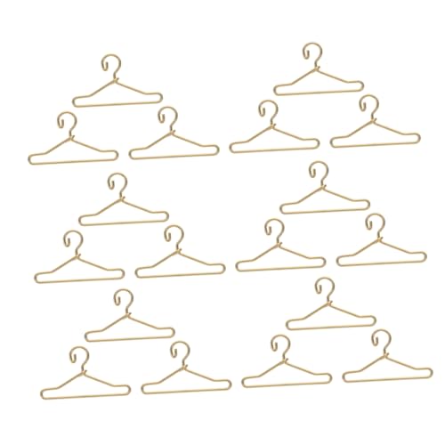 ifundom 40 Stück Teiliges Mini Kleiderbügel aus Gold Stabile Puppenkleiderbügel für Puppenhaus Kompakt Leicht Langlebig und Schonend für Puppenkleidung ifundom 40 Stück Teiliges Mini Kleiderbügel aus Gold Stabile Puppenkleiderbügel für Puppenhaus Kompakt Leicht Langlebig und Schonend für Puppenkleidung von ifundom