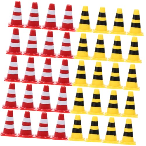 ifundom 40 Stück Teiliges Mini Verkehrszeichen aus Robustem Roter und Gelber Mini Verkehrskegel Pädagogisches Straßenverkehr Modell für Fördert Verkehrserziehung und Gemeinsames ifundom 40 Stück Teiliges Mini Verkehrszeichen aus Robustem Roter und Gelber Mini Verkehrskegel Pädagogisches Straßenverkehr Modell für Fördert Verkehrserziehung und Gemeinsames von ifundom