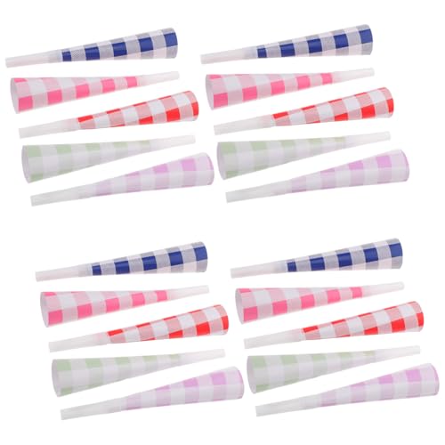 ifundom 40 Stück Teiliges Party Bunte Kinderpfeifen Lustige Geburtstags-party-zubehör Laute Tröten für Feierlichkeiten Halloween und Neujahr von ifundom