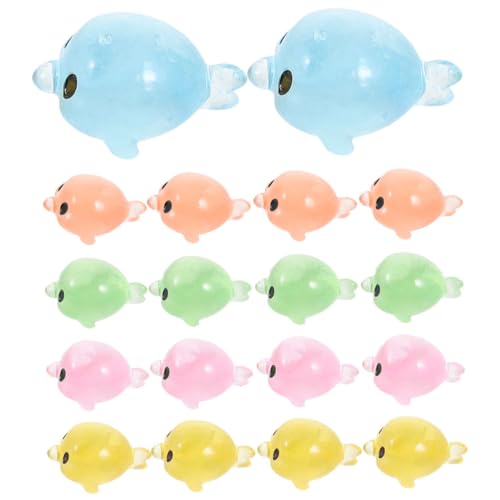 ifundom 40 Stück kleine Delphinverzierung Aquarium Mini -Delphindekoration Dekorationen Delphin-Figur Mini -Figur winzige Figuren Miniaturdelfinmodelle Fischtankdekoration Harz Bunt von ifundom