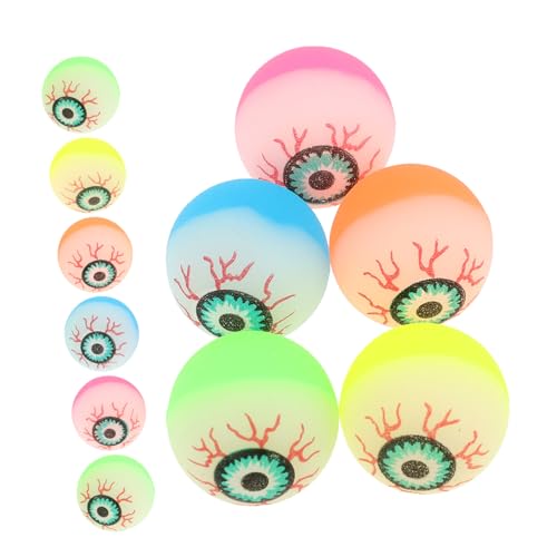 ifundom 40st Explodierende Augen Augapfel Halloween-Handwerk Augäpfel Glühen Dekorationen Ball Federnd Halloween-partygeschenke Flummi Halloween- Innovative Plastik von ifundom