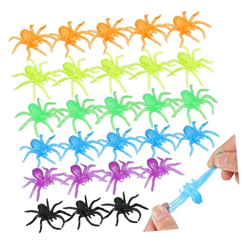 ifundom 48 Stück Halloween Spinnen Dehnbare Realistische Kleine Spinnen aus Sicherem TPR Material Farben als Partydeko Scherzartikel und Halloween Mitgebsel für Klassenzimmer ifundom 48 Stück Halloween Spinnen Dehnbare Realistische Kleine Spinnen aus Sicherem TPR Material Farben als Partydeko Scherzartikel und Halloween Mitgebsel für Klassenzimmer von ifundom