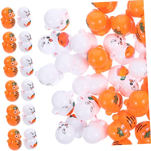 ifundom 48 Stücke Ostern Decor Bunny Spielzeug Weiche Puppe Gefüllte Figuren Karotte Tumbler Spielzeug Für Ostern Party Spiel von ifundom