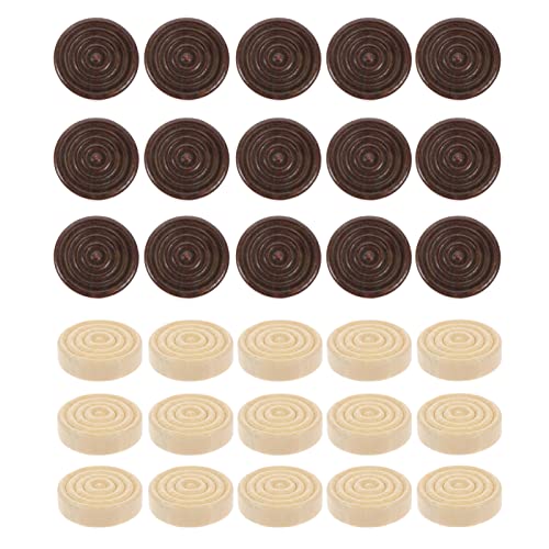 ifundom 48Stücke Holz Checkers Spielset Praktische Schachfiguren und Zubehör aus Langlebigem Holz für Brettspiele und Gesellschaftsspiele von ifundom