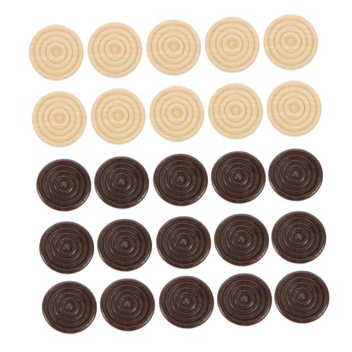 ifundom 48Stücke Holz Schachfiguren Holz Checkers Holzfarbe Für Schach Und Backgammon Stabil Und Langlebig Perfektes ifundom 48Stücke Holz Schachfiguren Holz Checkers Holzfarbe Für Schach Und Backgammon Stabil Und Langlebig Perfektes von ifundom