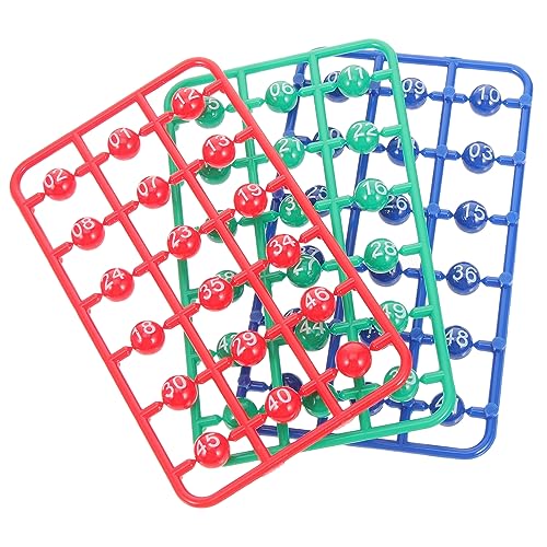 ifundom 49 Stück Sphäre Partybälle Schmierer Mini-Pong-bälle Spiel Nummerierte Pong-bälle Bälle Ziehen Los Kapseln Kugel Pongbälle Schwimmbad Mini-Bingo-Kugeln Bingo-Maschine von ifundom
