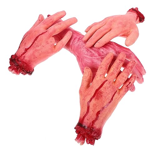 ifundom 4Stücke Teiliges Set Halloween Gruselige Abgetrennte Hände Requisiten für Dekoration Realistische Menschliche Körperteile für Geisterhäuser und Halloween Partys ifundom 4Stücke Teiliges Set Halloween Gruselige Abgetrennte Hände Requisiten für Dekoration Realistische Menschliche Körperteile für Geisterhäuser und Halloween Partys von ifundom