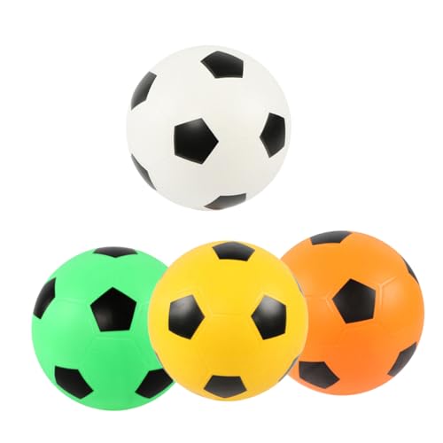 ifundom 4Stücke Weicher Kinderfußball Leichter Fußball für Drinnen und Draußen für Spaß im Garten Vielseitig Einsetzbar für Verschiedene Ballspiele von ifundom
