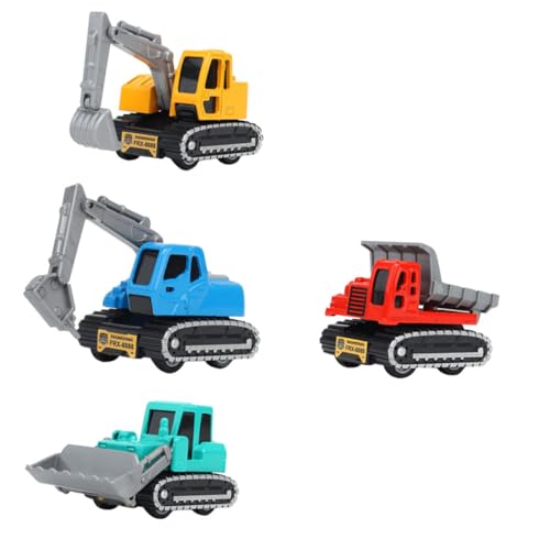 ifundom 4er Set Aufziehauto Fahrzeug Spielzeugset Mit Baustellenfahrzeugen Alloy Engineering Car Modelle Für Jungen Und ädchen Ab 3 Jahren von ifundom