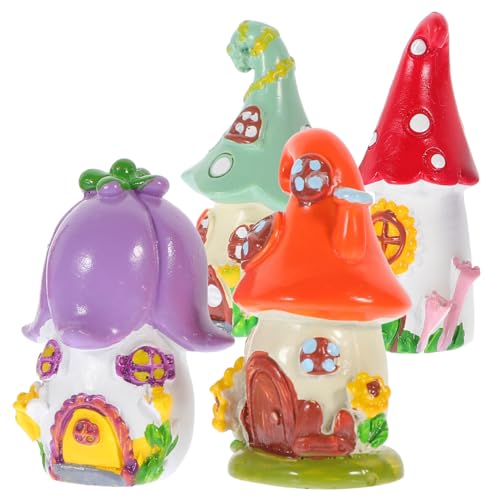 ifundom 4er Set Miniatur Feenhaus Resin Dorfhaus Figuren Pflanzentöpfe Dekorationen Für Mikro Landschaften Und Gartenaccessoires ifundom 4er Set Miniatur Feenhaus Resin Dorfhaus Figuren Pflanzentöpfe Dekorationen Für Mikro Landschaften Und Gartenaccessoires von ifundom