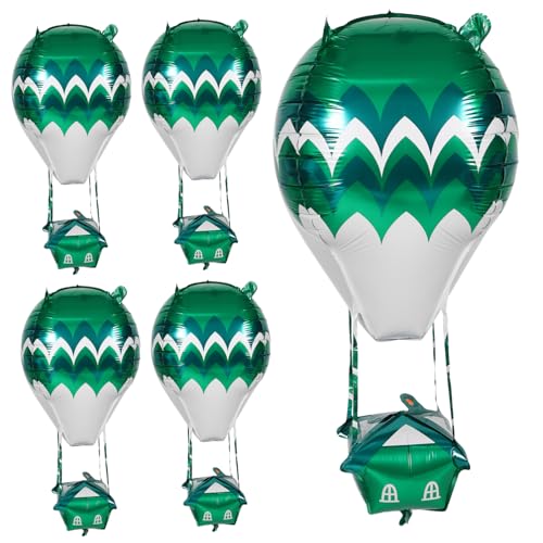ifundom 5 Heißluftballon-folienballons: Dekoration Für Geburtstagspartys Und Veranstaltungen – Langlebig Und Attraktiv Für Verschiedene Anlässe – Verbessert Die Partyatmosphäre von ifundom
