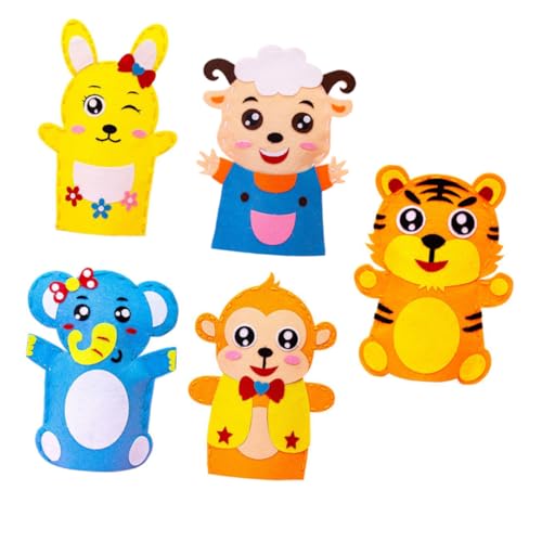 ifundom Handpuppen-Set 5-teilig Kreative Handpuppenherstellung Spielzeug Für Kinder Im Vorschulalter von ifundom