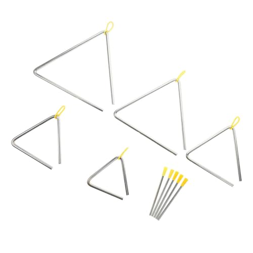 ifundom 5 Sätze Metal Triangle Bell für Teiliges Musikinstrument mit Schlägel für Musikalische Früherziehung und Spielspaß Anfänger und Familienaktivitäten ifundom 5 Sätze Metal Triangle Bell für Teiliges Musikinstrument mit Schlägel für Musikalische Früherziehung und Spielspaß Anfänger und Familienaktivitäten von ifundom