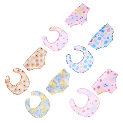 ifundom 5 Sätze Puppenwindel-lätzchen Kleidung Wiederverwendbar Puppen Höschen Unser Windeln Zubehör Puppe Lätzchen Mädchen Spielzeuge Spielzeugpuppen-Unterhose Puppenhöschen Stoff von ifundom