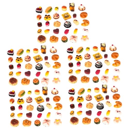 ifundom 5 Sätze simuliertes Brot Harz-Fake-Food-Ornament Miniatur-Spielzeugmodell Miniature Food Spielzeug küche Modelle gefälschtes Essen Kunstbrotmodell Mini-Dessert-Modell falsches Brot von ifundom