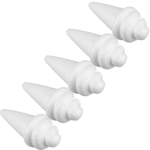 ifundom 5-teiliges Eistüte-Modell-Formen-Set Aus Weißem Schaumstoff Für Bastelprojekte Von Kindern ifundom 5-teiliges Eistüte-Modell-Formen-Set Aus Weißem Schaumstoff Für Bastelprojekte Von Kindern von ifundom