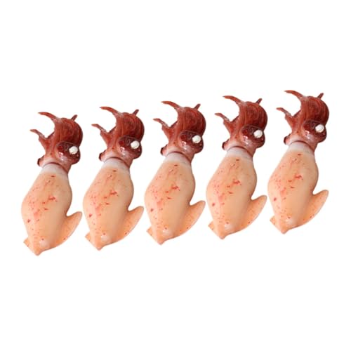 ifundom 5 Stück Desktop- -Dekoration künstliche Fische wohnungsdeko dekofische wohnraumdeko - -Ornament -Figurenmodell PVC Brown von ifundom