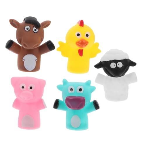ifundom 5 Stück Fingerpuppe Puppen Plüsch Klein Tragbare Spielfiguren Vinyl von ifundom