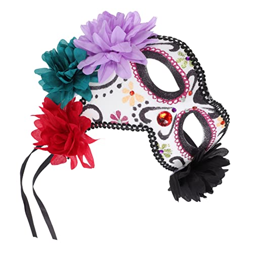 ifundom 5 Stk Halloween-Maske Performance-Maske schwarze Spitze Dekor für Stirnband Maskerade-Maske Partymaske Cosplay Bühnenmaske die Blumen Augenbinde Mexiko Zubehör Kind bilden Plastik von ifundom