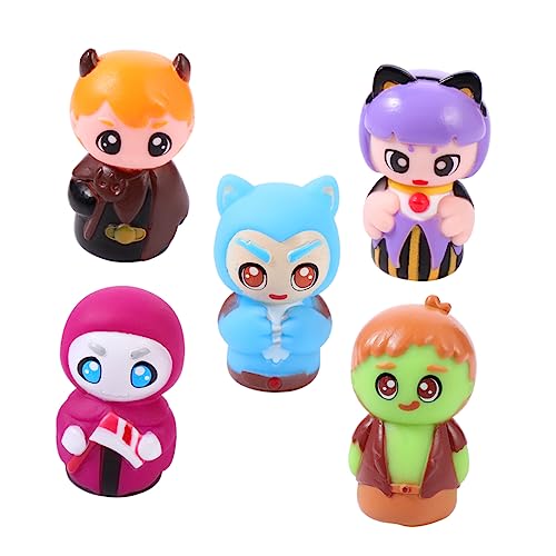 ifundom 5 Stück Halloween-fingerspielzeug Spielzeuge Puppentrage Spielsachen Kinderspielzeug Handpuppe Halloween-Puppen Für Lernspielzeug Für PVC von ifundom