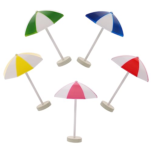 ifundom 5 Stück Miniatur Sonnenschirm Hawaii Party Deko für Mikro Landschaften Rote Blaue Gelbe Pinke und Grüne Regenschirme für DIY Projekte und Puppenhaus Dekoration ifundom 5 Stück Miniatur Sonnenschirm Hawaii Party Deko für Mikro Landschaften Rote Blaue Gelbe Pinke und Grüne Regenschirme für DIY Projekte und Puppenhaus Dekoration von ifundom