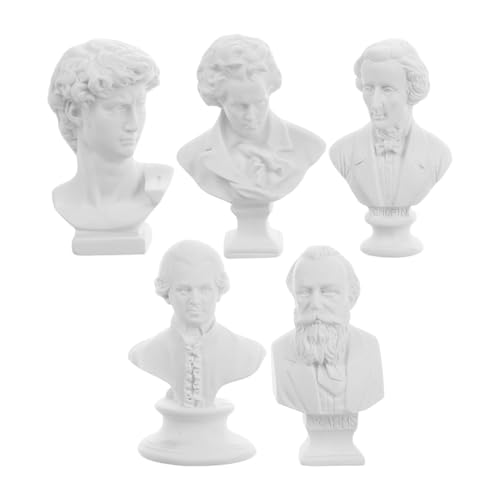 ifundom 5stücke Miniatur Musiker Büste Statue Resin Skulpturen Für Puppenhaus Dekoration Kleines Feines Ornament Für Schreibtisch Und Regale Griechische Kunstwerke Mit Detaillierter Verarbeitung ifundom 5stücke Miniatur Musiker Büste Statue Resin Skulpturen Für Puppenhaus Dekoration Kleines Feines Ornament Für Schreibtisch Und Regale Griechische Kunstwerke Mit Detaillierter Verarbeitung von ifundom